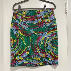 Talbots Multicolor Floral Pencil Skirt